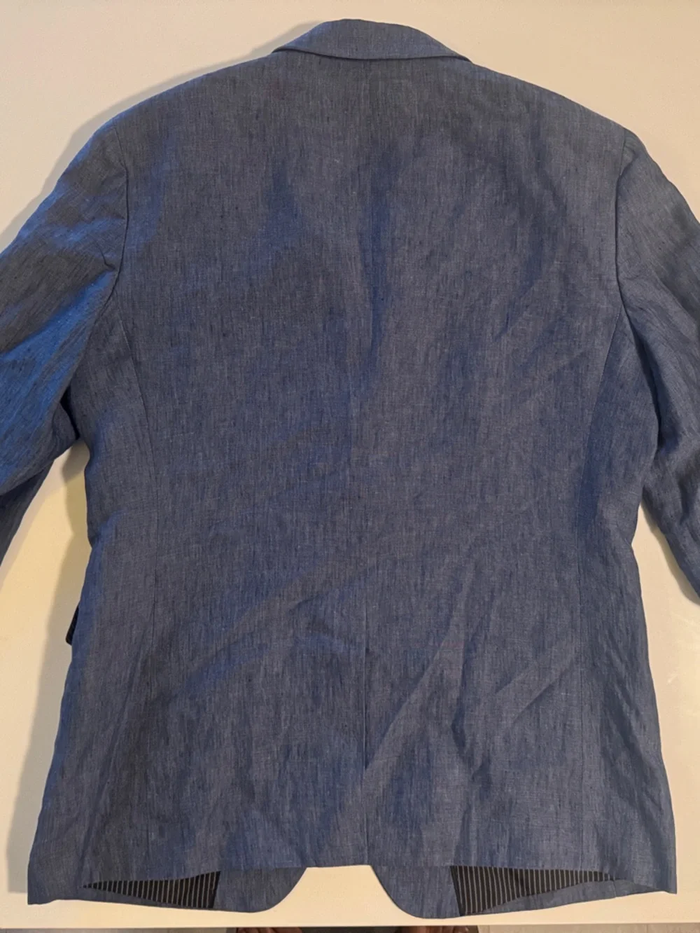 Banana Republic Blue Linen Notch Lapel Sport Coat